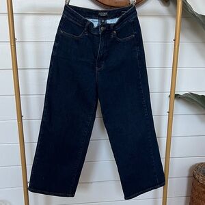 Judy Blue Dark Indigo Trouser Wide Leg Jeans